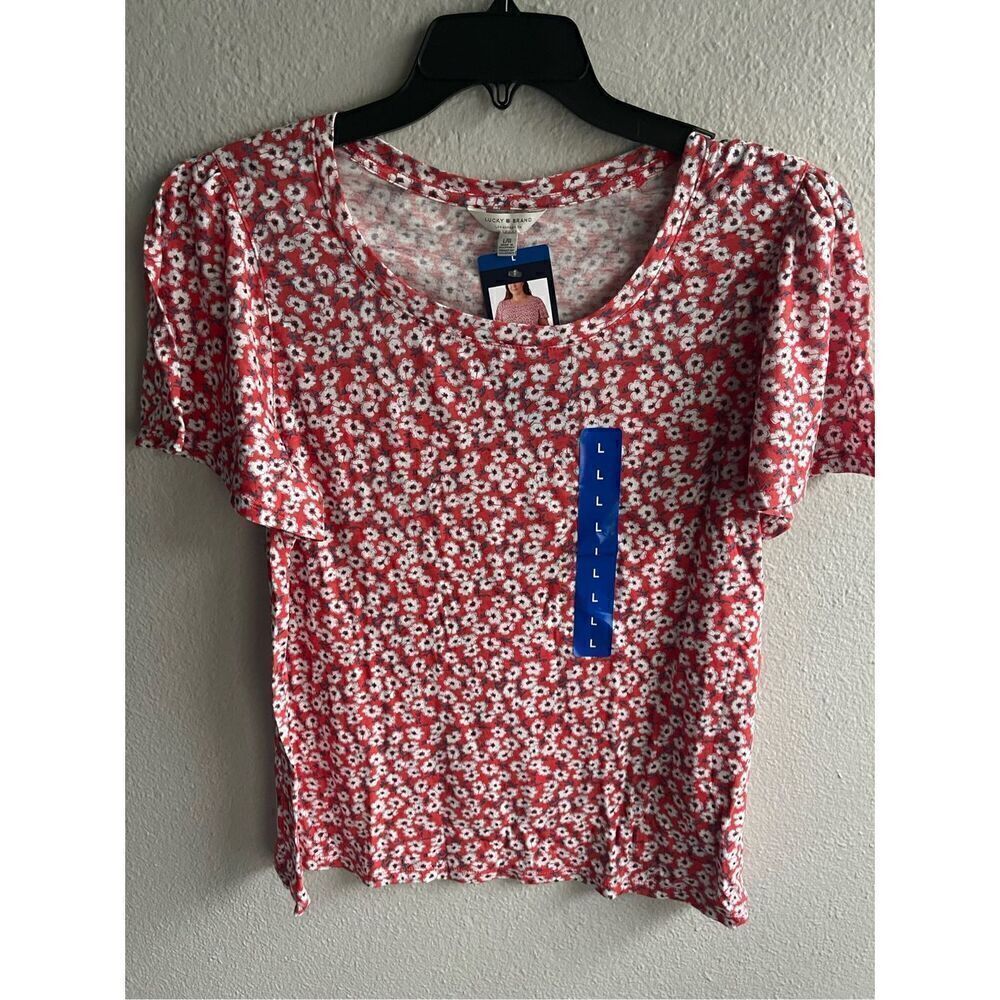 ❤️Lucky Brand Women’s Flutter Sleeve Top